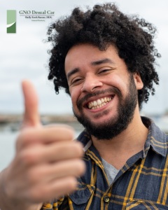 man doing thumbs up